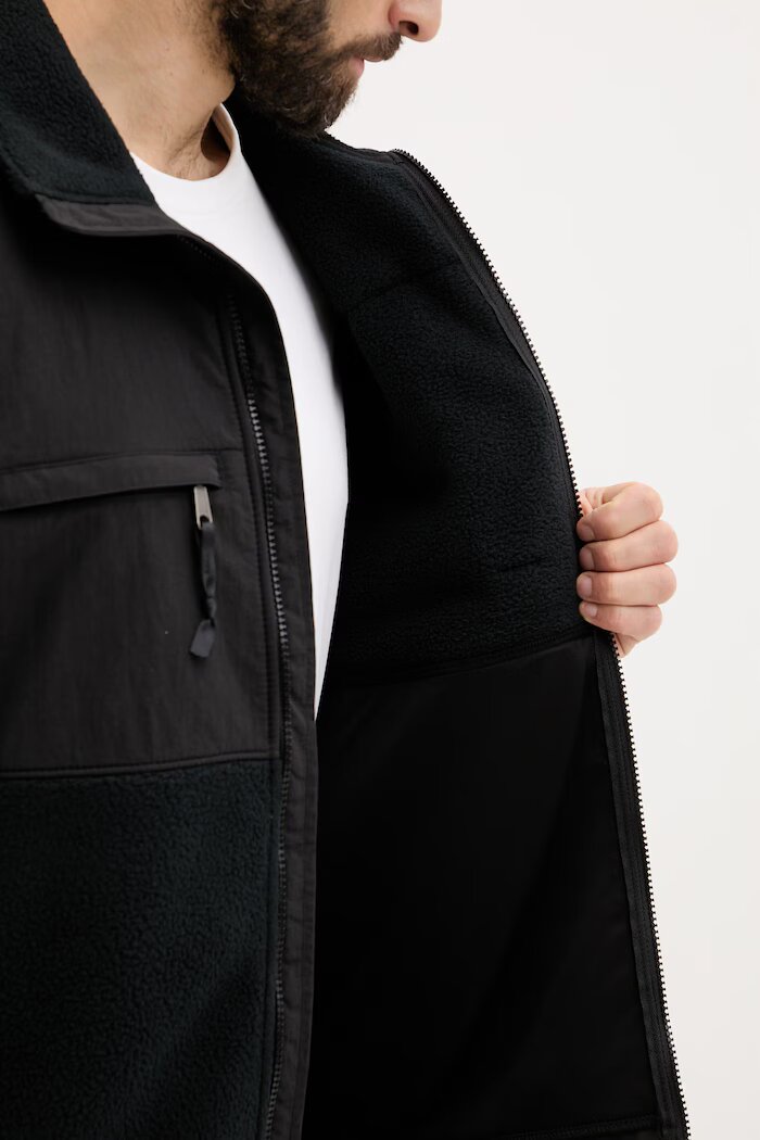 The North Face Елек Retro Denali Vest мъжки в черно преходен модел NF0A88XJJK31