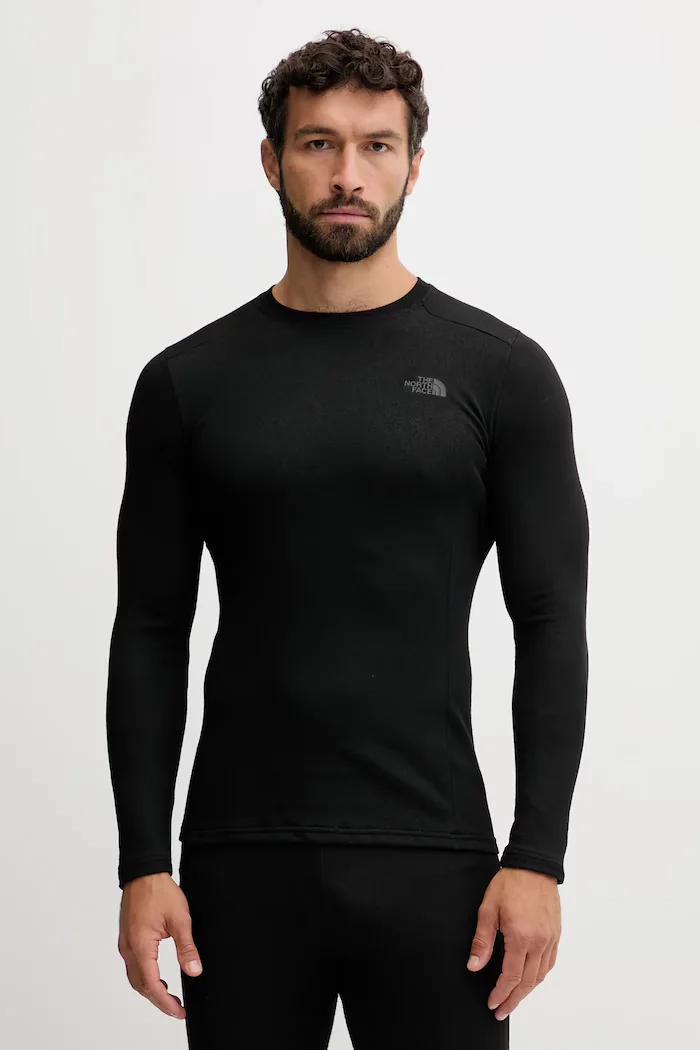The North Face Функционална блуза с дълги ръкави Easy в черно с изчистен дизайн NF0A8BZZJK31