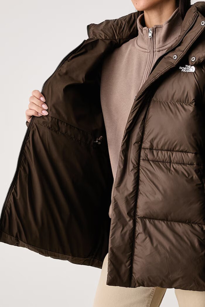 The North Face капитонирано яке дамско Puffer кафяво NF0A8J6HNMF1