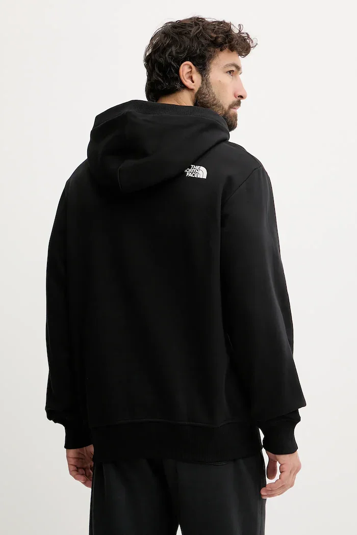 The North Face Памучен суичър Icon Relaxed мъжки в черно с качулка с апликация NF0A8EU8JK31