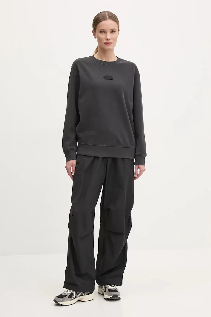 The North Face Памучен суичър Nature Relaxed в сиво с апликация NF0A8BVXJK31