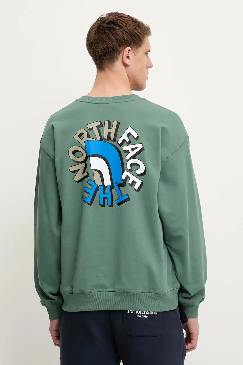 The North Face Памучен суичър Nuptse Oversized