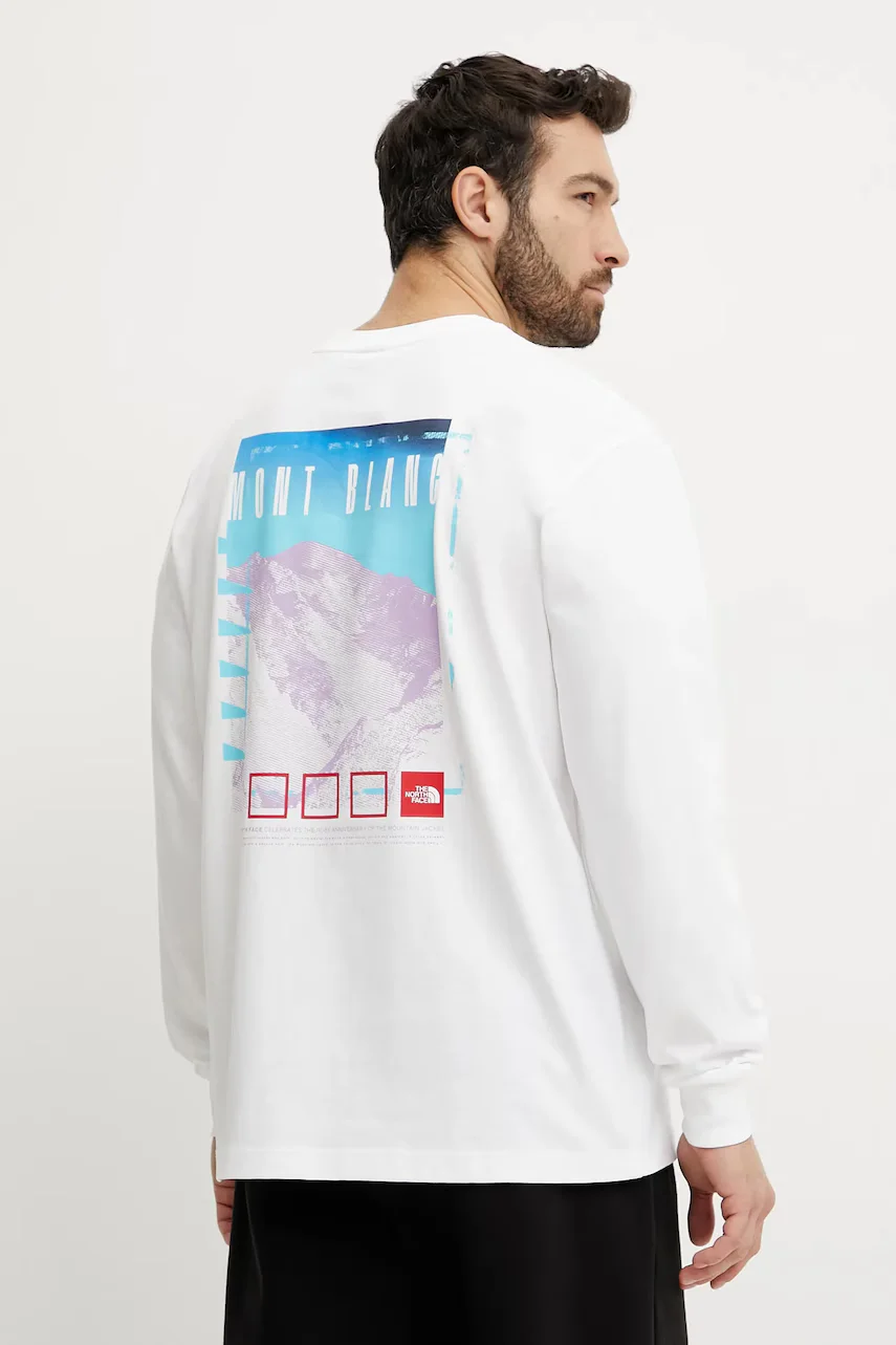 The North Face Памучна блуза с дълги ръкави Axys