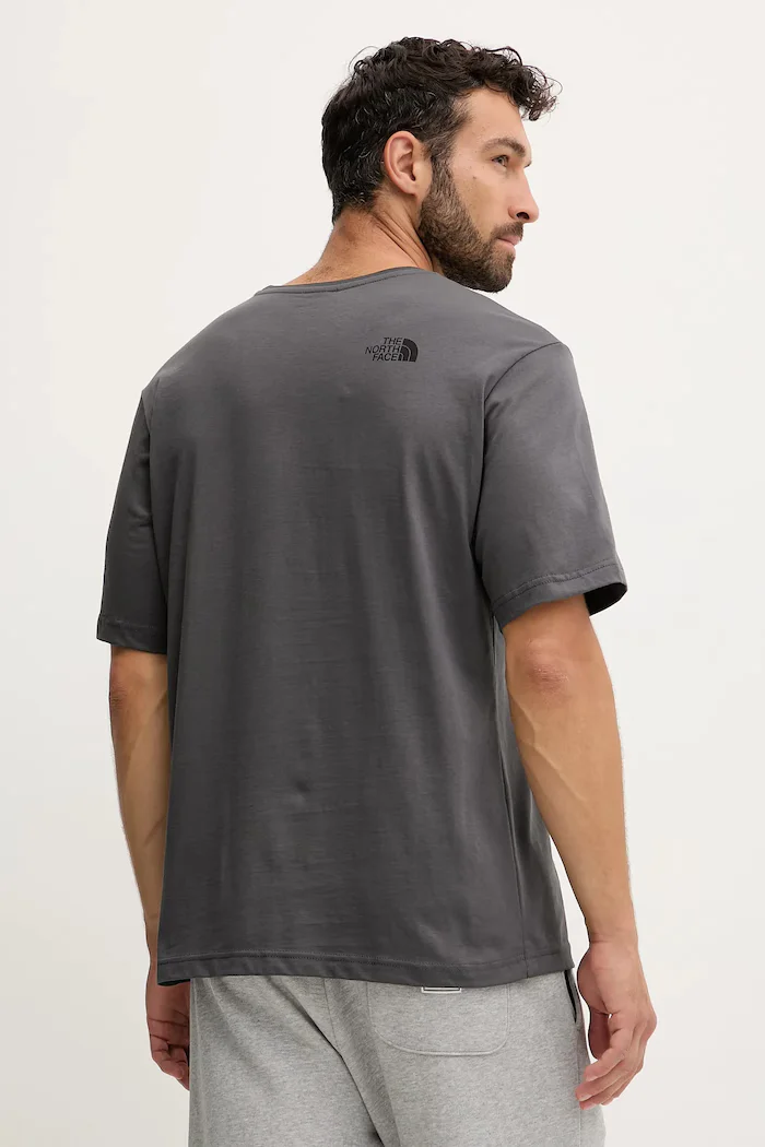 The North Face Памучна тениска Flower Dome в сиво с принт NF0A8EGXRHI1