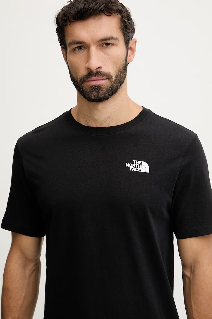 The North Face Памучна тениска GRAPHIC в черно с принт NF0A8GUWJK31
