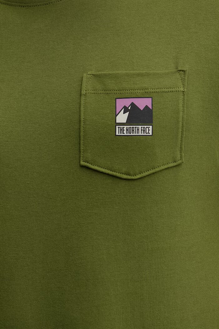 The North Face Памучна тениска GRAPHIC в зелено с принт NF0A8GUUBRI1