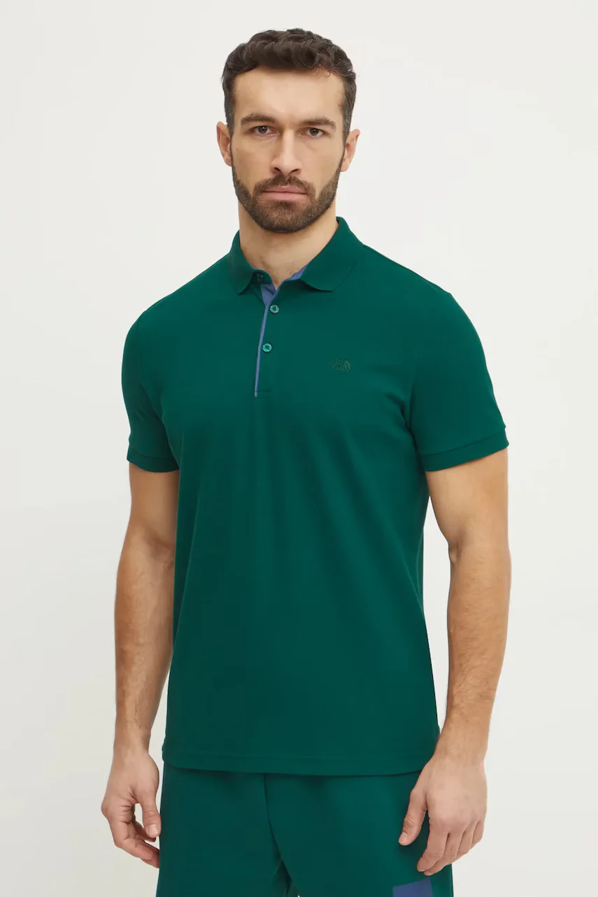 The North Face Памучна тениска с яка Premium Slim