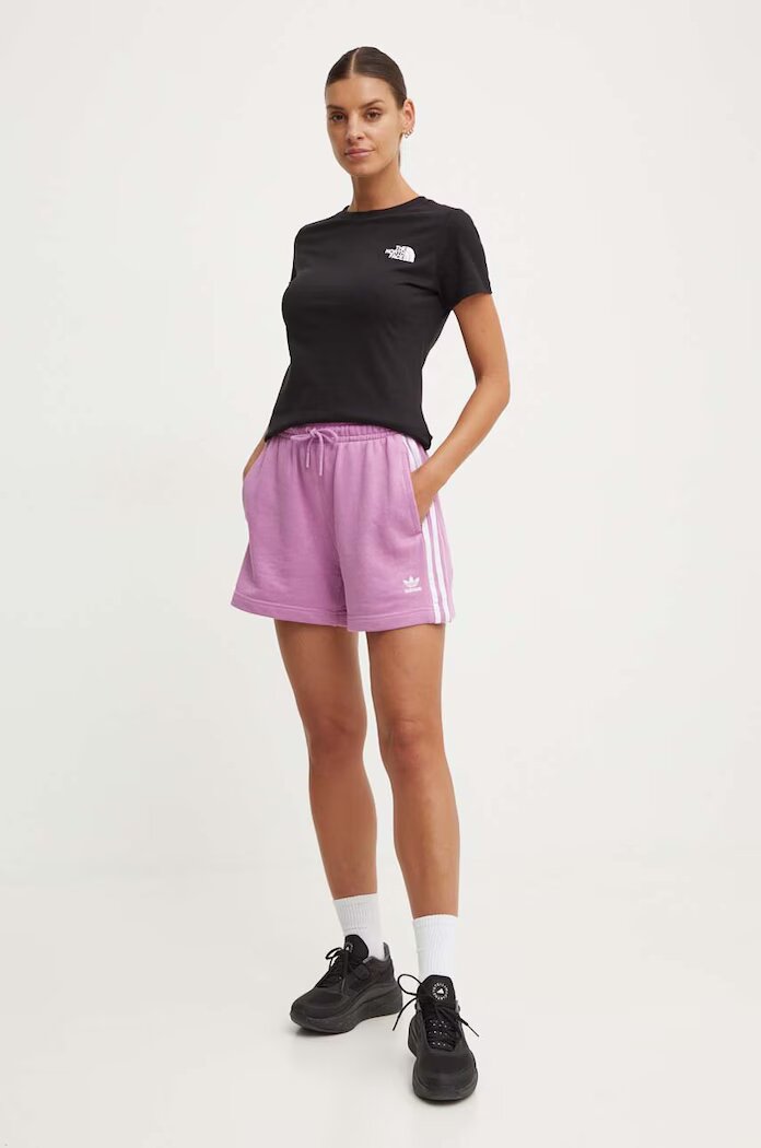 The North Face Памучна тениска W S/S Redbox Slim Tee в черно NF0A87NMJK31