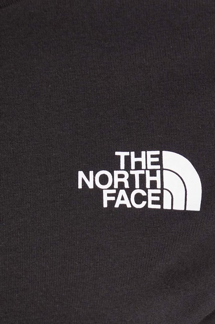 The North Face Памучна тениска W S/S Redbox Slim Tee в черно NF0A87NMJK31