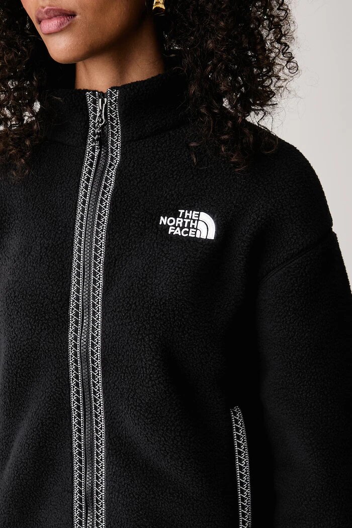 The North Face поларен суичър дамски Fleeski Fz Jacket черен NF0A88Z2JK31