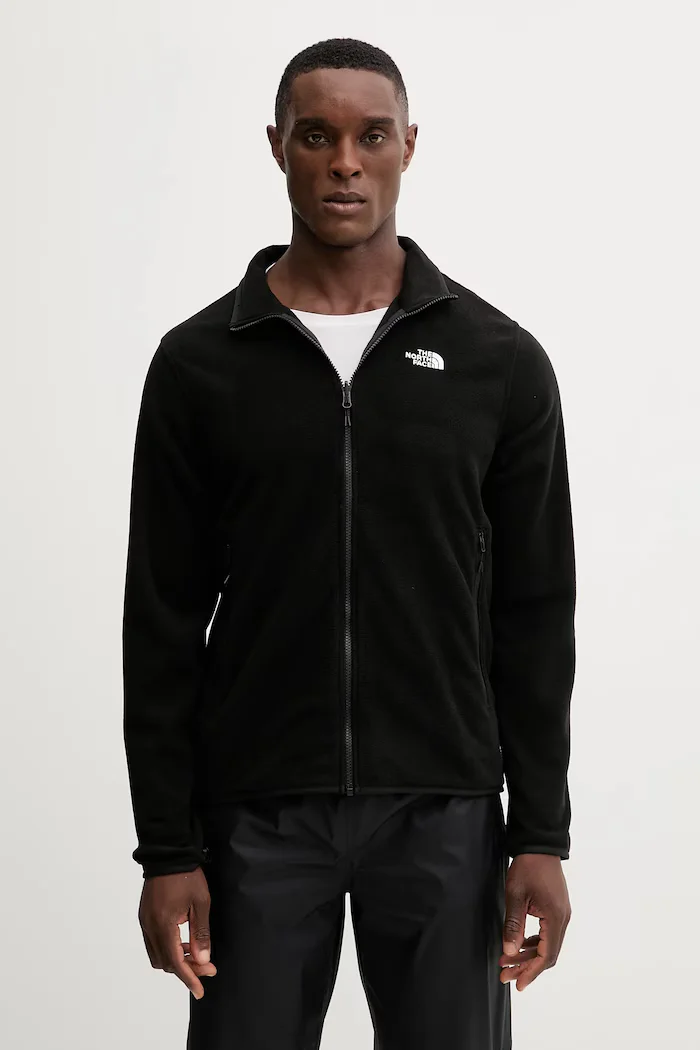 The North Face Поларен суичър мъжки в черно с изчистен дизайн NF0A8D0RJK31