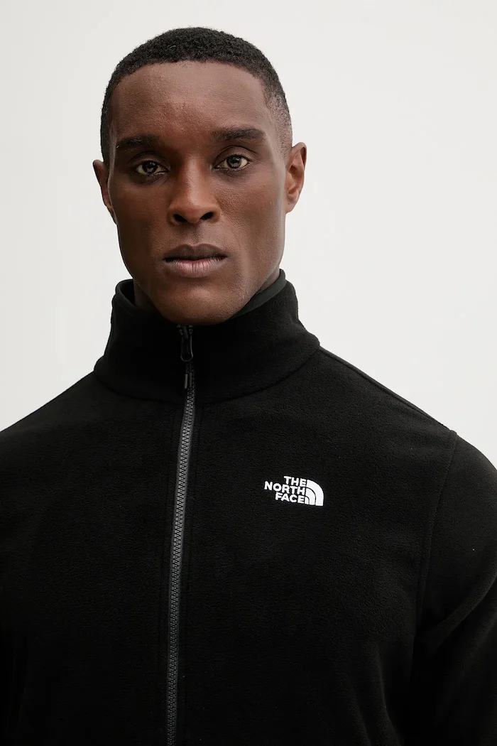 The North Face Поларен суичър мъжки в черно с изчистен дизайн NF0A8D0RJK31