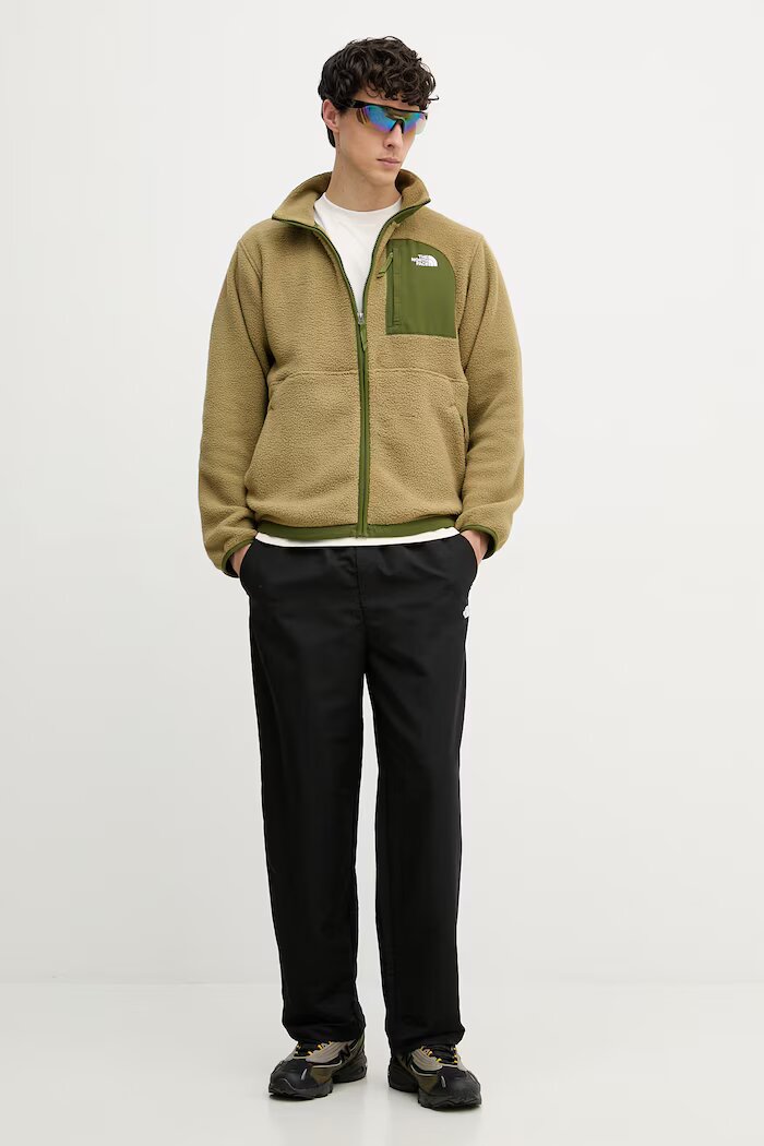 The North Face поларен суичър мъжки Yumiori Off Peak зелен NF0A8FKNMO91