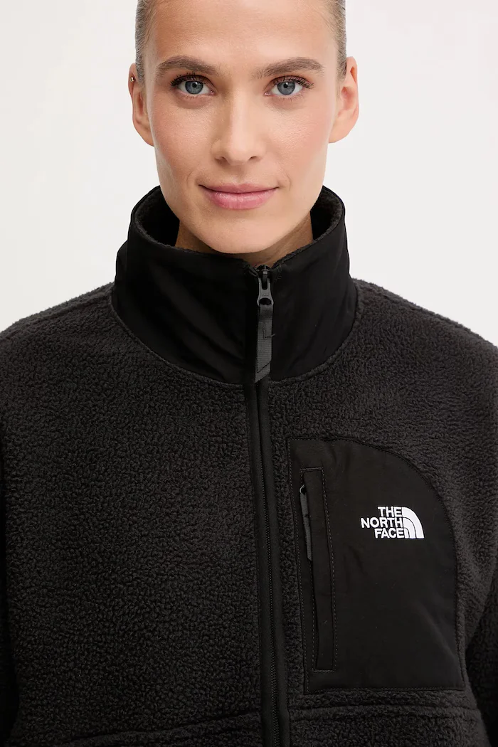The North Face Поларен суичър Yumiori Off в черно с изчистен дизайн NF0A8EUZJK31