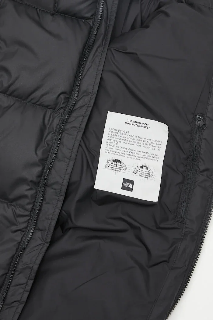 The North Face Пухено яке Lhotse в черно зимен модел NF0A3Y23GOE1
