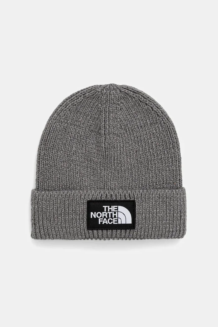 The North Face Шапка TNF Logo Box в сиво NF0A8CHEDYY1
