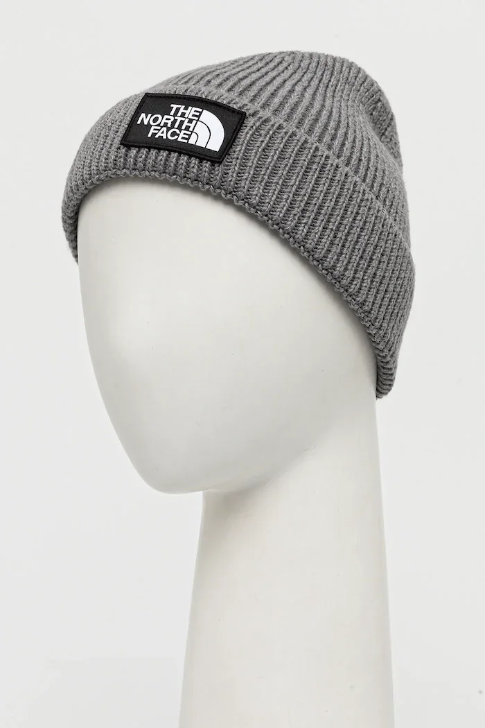 The North Face Шапка TNF Logo Box в сиво NF0A8CHEDYY1