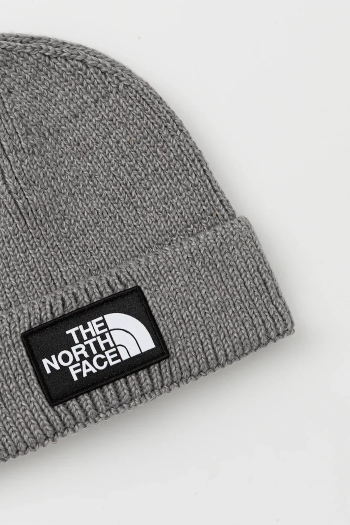 The North Face Шапка TNF Logo Box в сиво NF0A8CHEDYY1