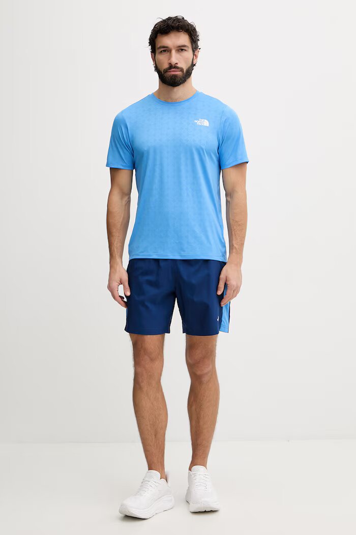 The North Face спортен къс панталон мъжки 24/7 color block тъмносин NF0A8BEQL8X1
