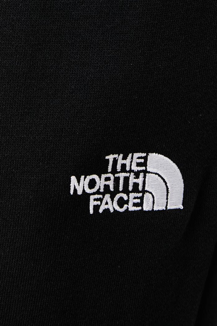 The North Face спортен панталон дамски с памук Evolution черен с висока талия NF0A8CWVJK31