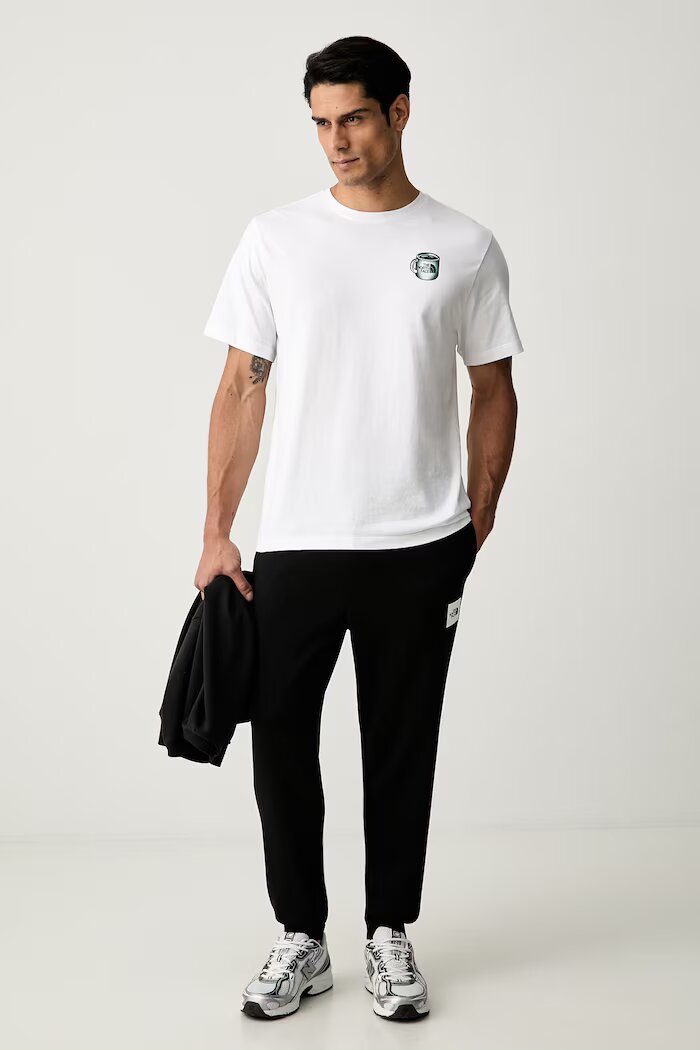 The North Face спортен панталон мъжки с памук черен NF0A8JB0JK31