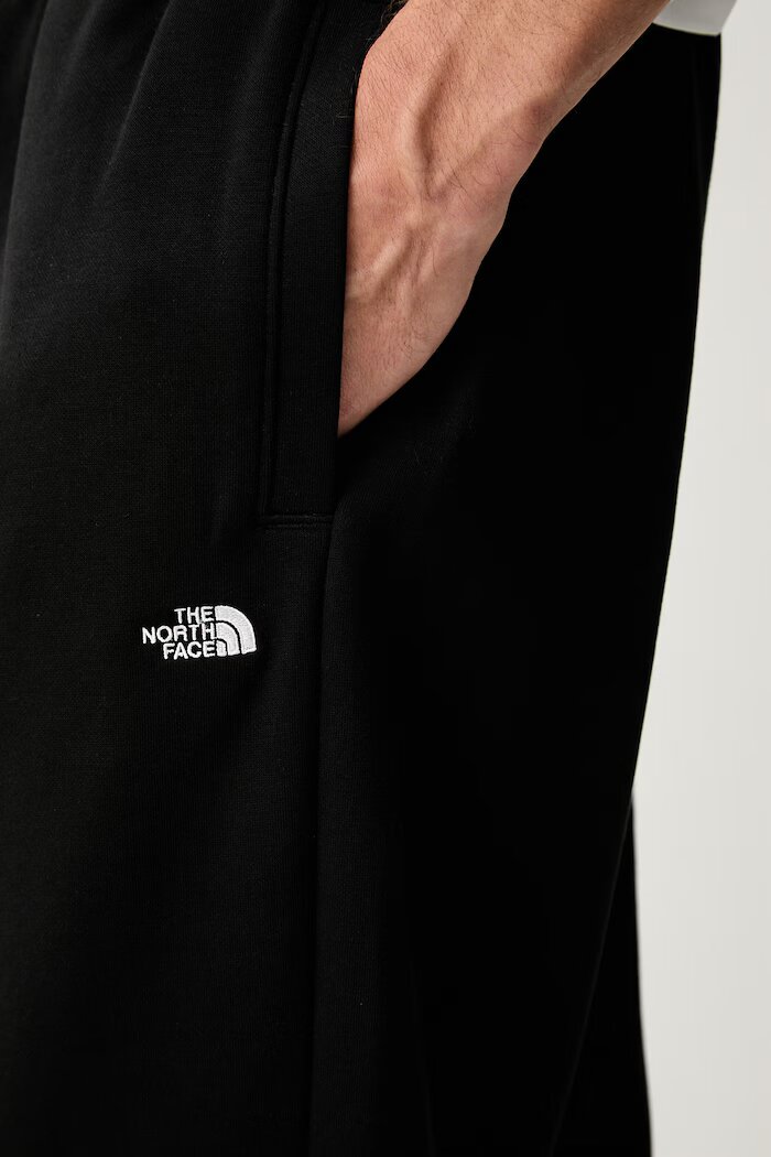 The North Face спортен панталон мъжки с памук Essential черен с висока талия NF0A8CWCJK31
