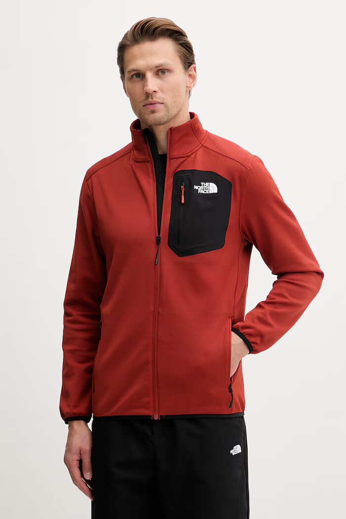 The North Face спортен суичър мъжки Crest оранжев NF0A897CK231