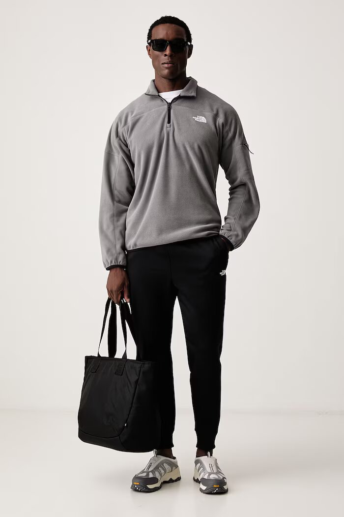 The North Face спортен суичър мъжки от полар MOUNTAIN ATHLETICS сив NF0A8J8P0UZ1