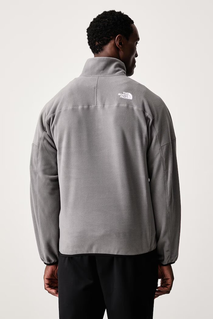 The North Face спортен суичър мъжки от полар MOUNTAIN ATHLETICS сив NF0A8J8P0UZ1