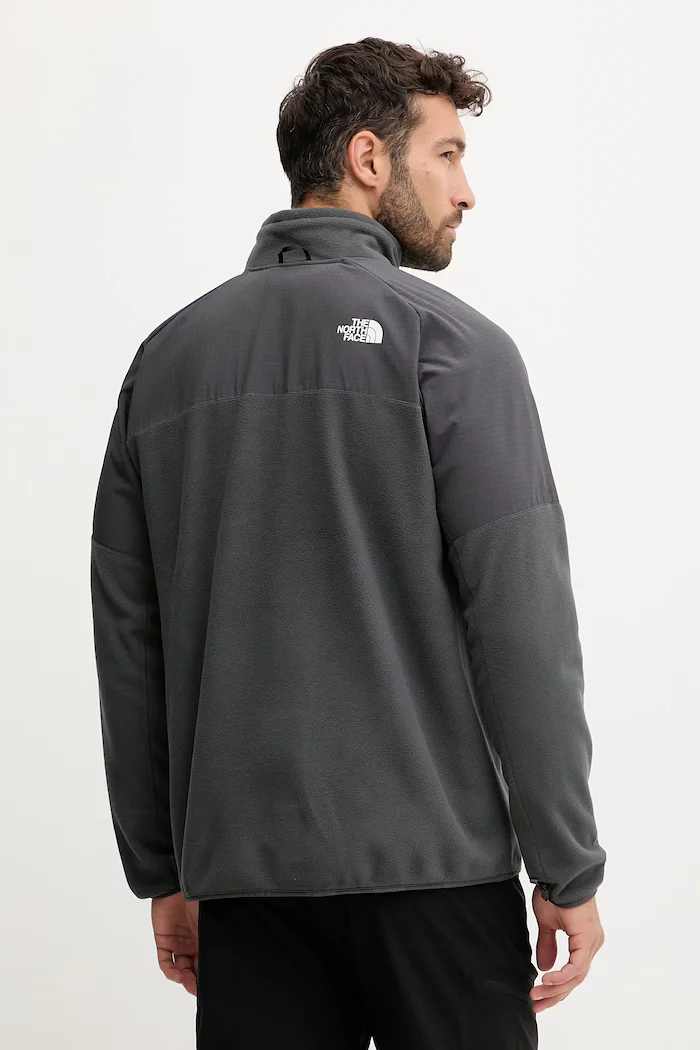 The North Face спортен суичър от полар Glacier Heavyweight сив NF0A89JGU8M1