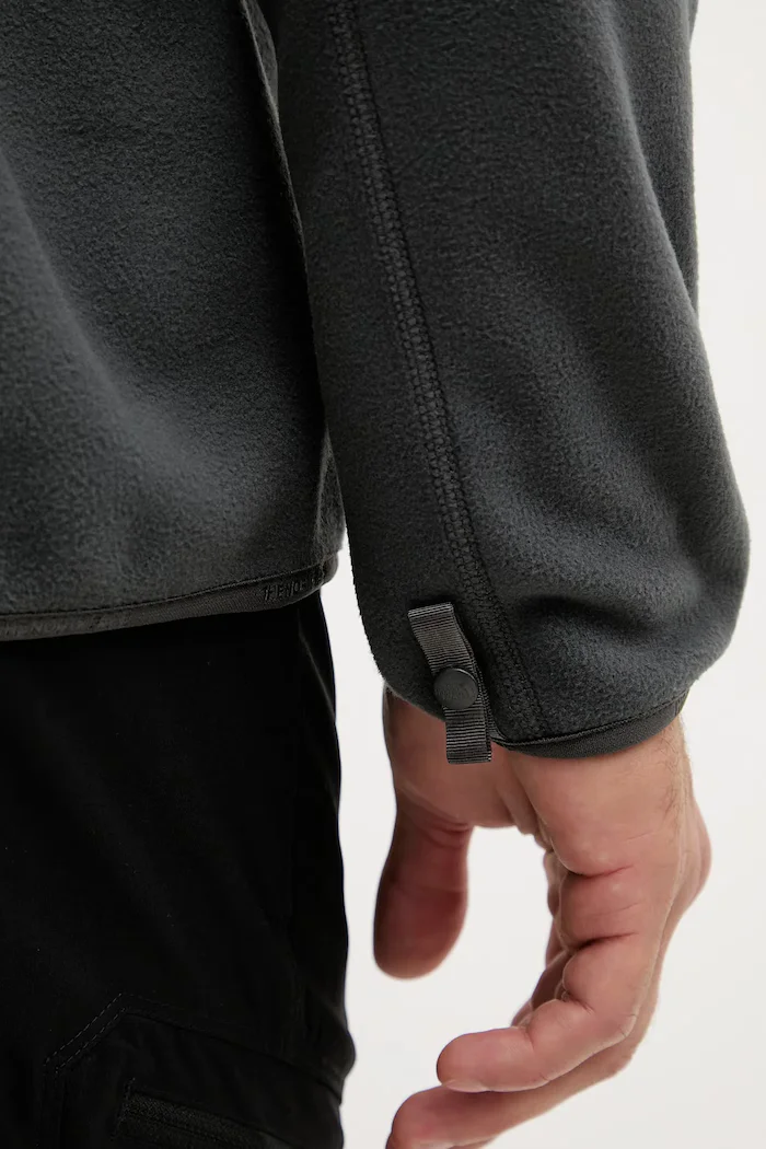 The North Face спортен суичър от полар Glacier Heavyweight сив NF0A89JGU8M1