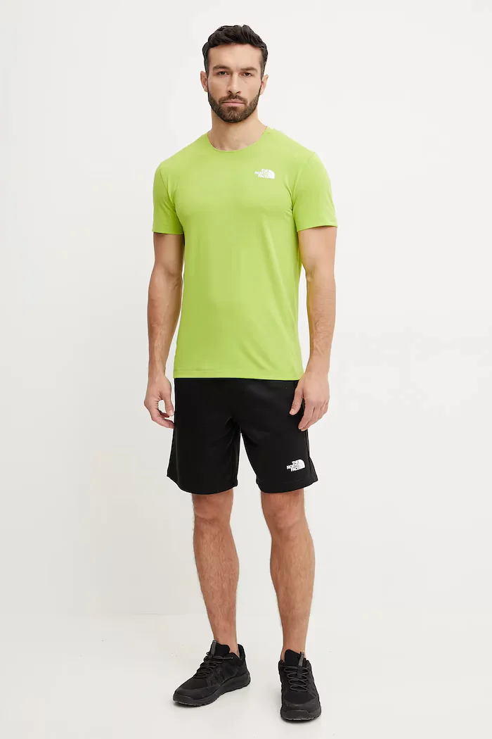 The North Face Спортна тениска Lightning Alpine в зелено с изчистен дизайн NF0A87H71MO1