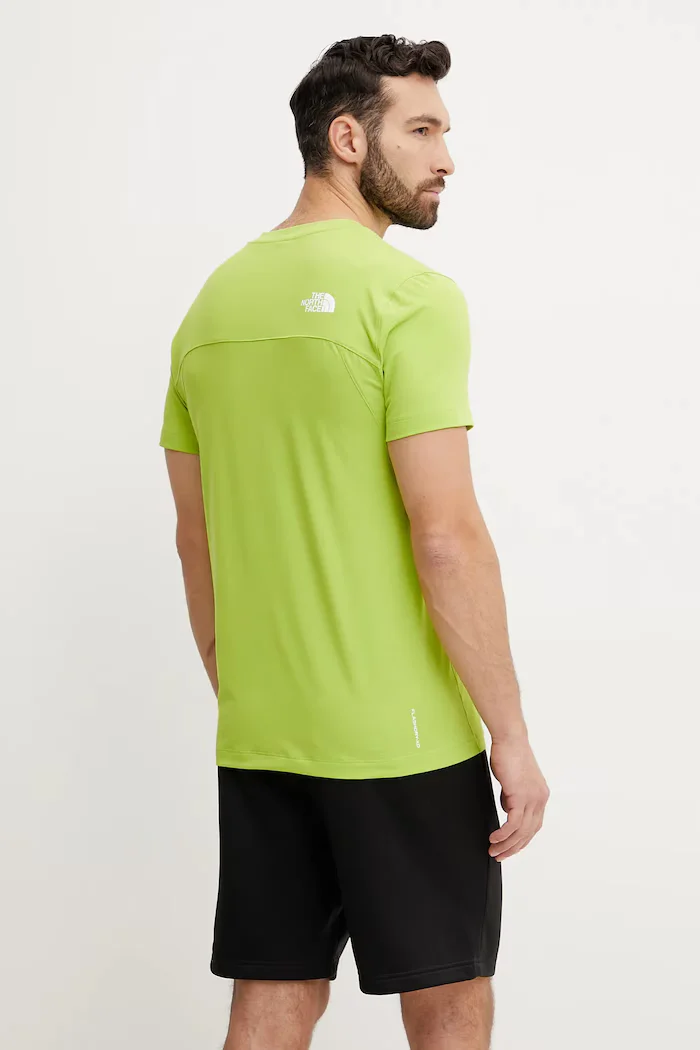 The North Face Спортна тениска Lightning Alpine в зелено с изчистен дизайн NF0A87H71MO1