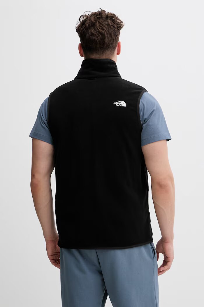 The North Face суичър без ръкави мъжки GLACIER черен NF0A8DQNJK31