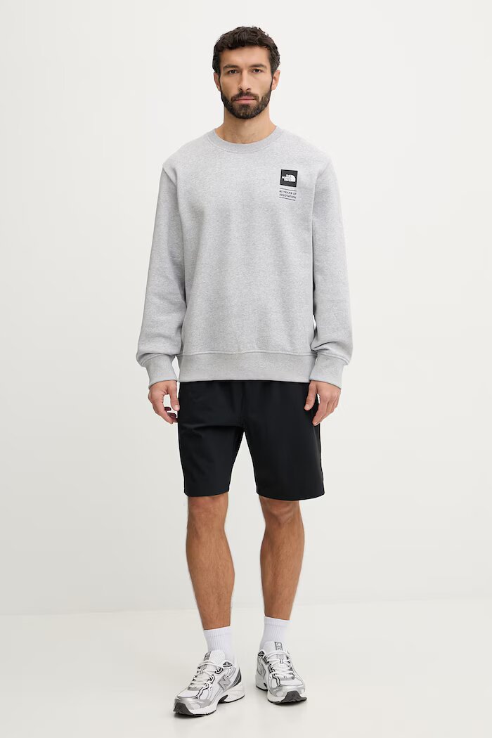 The North Face Суичър CELEBRATION мъжки в сиво с принт NF0A8GATDYX1
