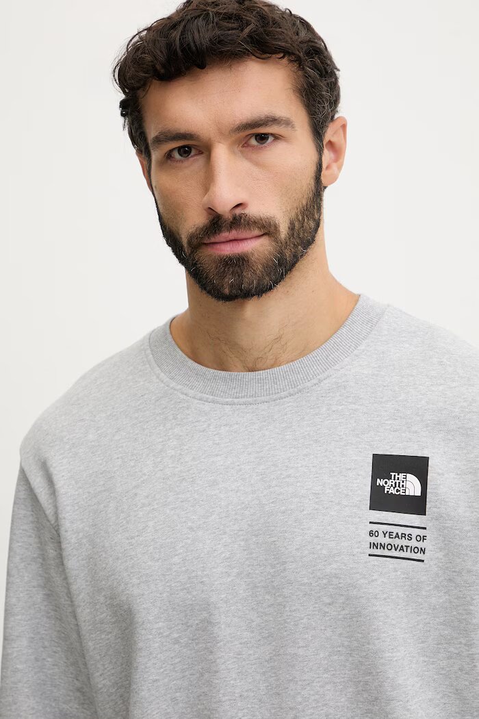 The North Face Суичър CELEBRATION мъжки в сиво с принт NF0A8GATDYX1