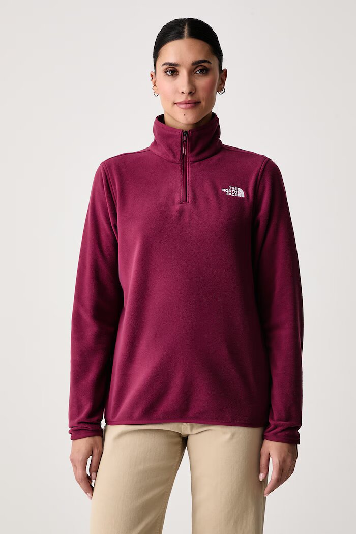 The North Face суичър дамски от полар GLACIER FLEECE бордо NF0A8D2JMVO1