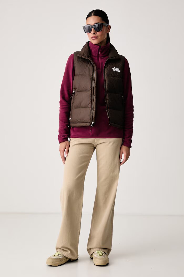 The North Face суичър дамски от полар GLACIER FLEECE бордо NF0A8D2JMVO1