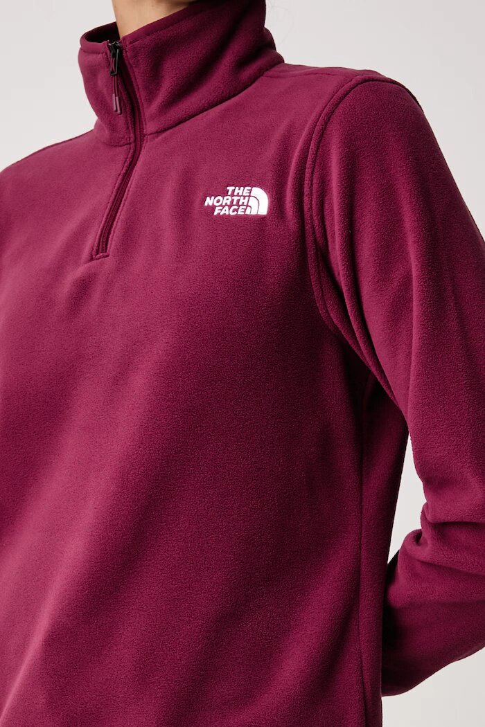 The North Face суичър дамски от полар GLACIER FLEECE бордо NF0A8D2JMVO1