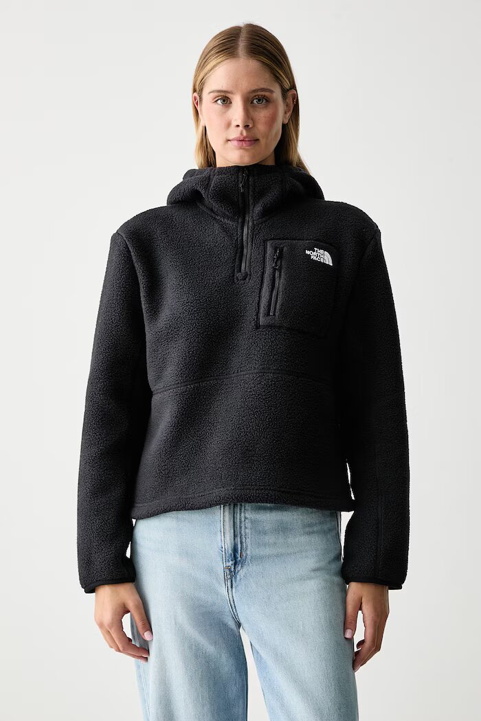 The North Face суичър дамски от полар Yumiori черен NF0A8KPRJK31