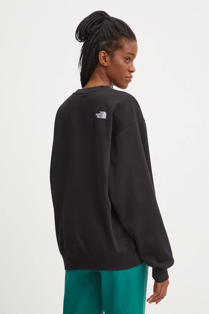 The North Face Суичър Essential Crew в черно с апликация NF0A89EPJK31