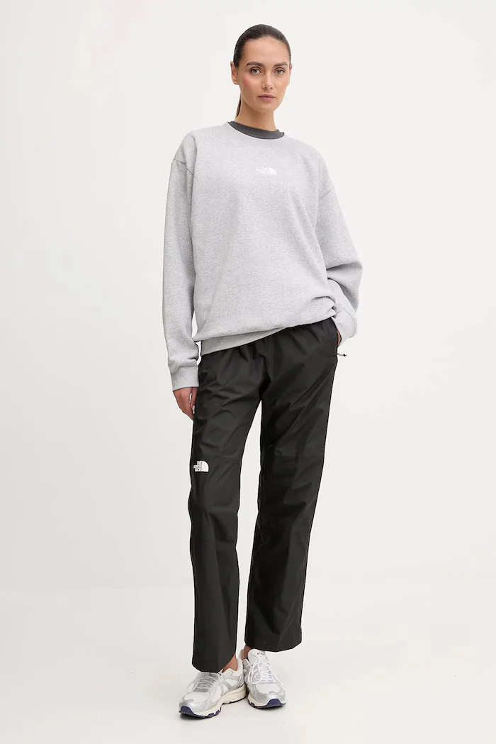 The North Face Суичър Essential в сиво с меланжов десен NF0A89EPDYX1