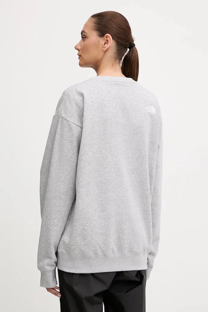 The North Face Суичър Essential в сиво с меланжов десен NF0A89EPDYX1