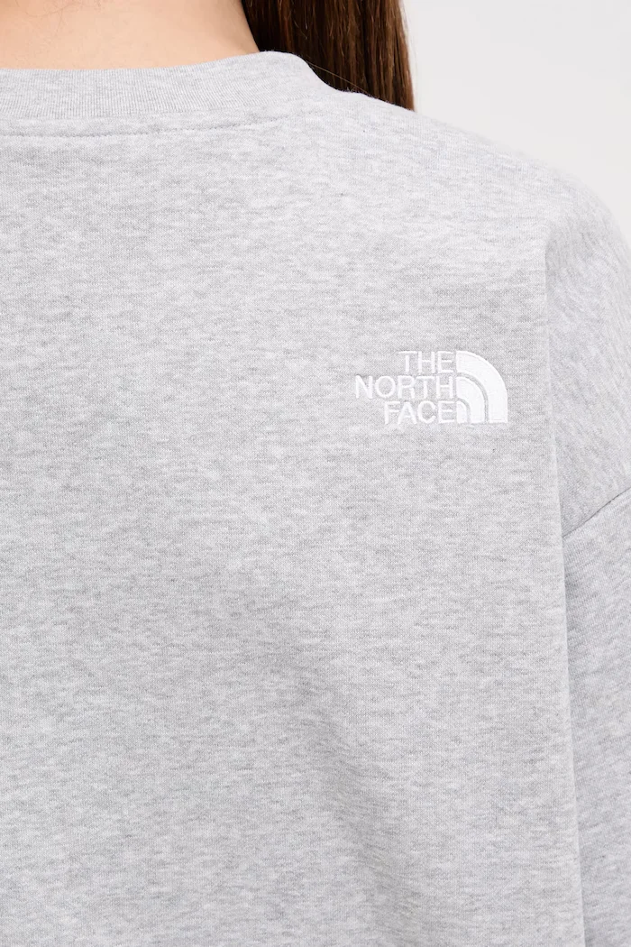 The North Face Суичър Essential в сиво с меланжов десен NF0A89EPDYX1