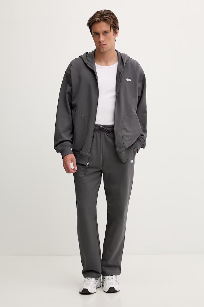 The North Face суичър мъжки от памук Essential Oversize сив NF0A8GQGRHI1
