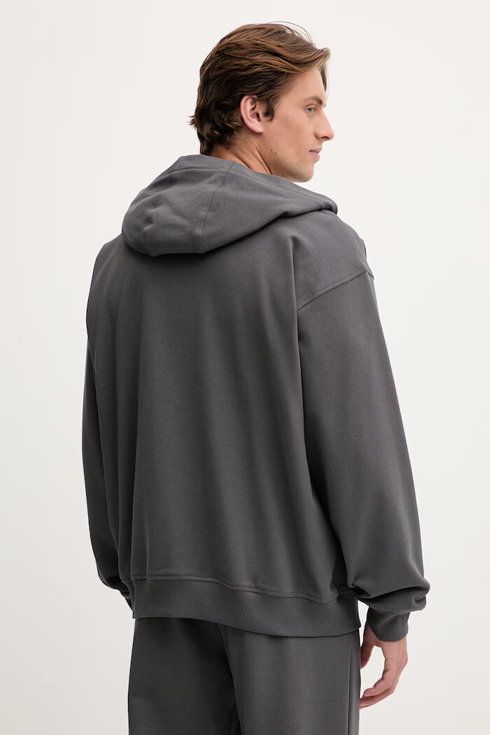 The North Face суичър мъжки от памук Essential Oversize сив NF0A8GQGRHI1