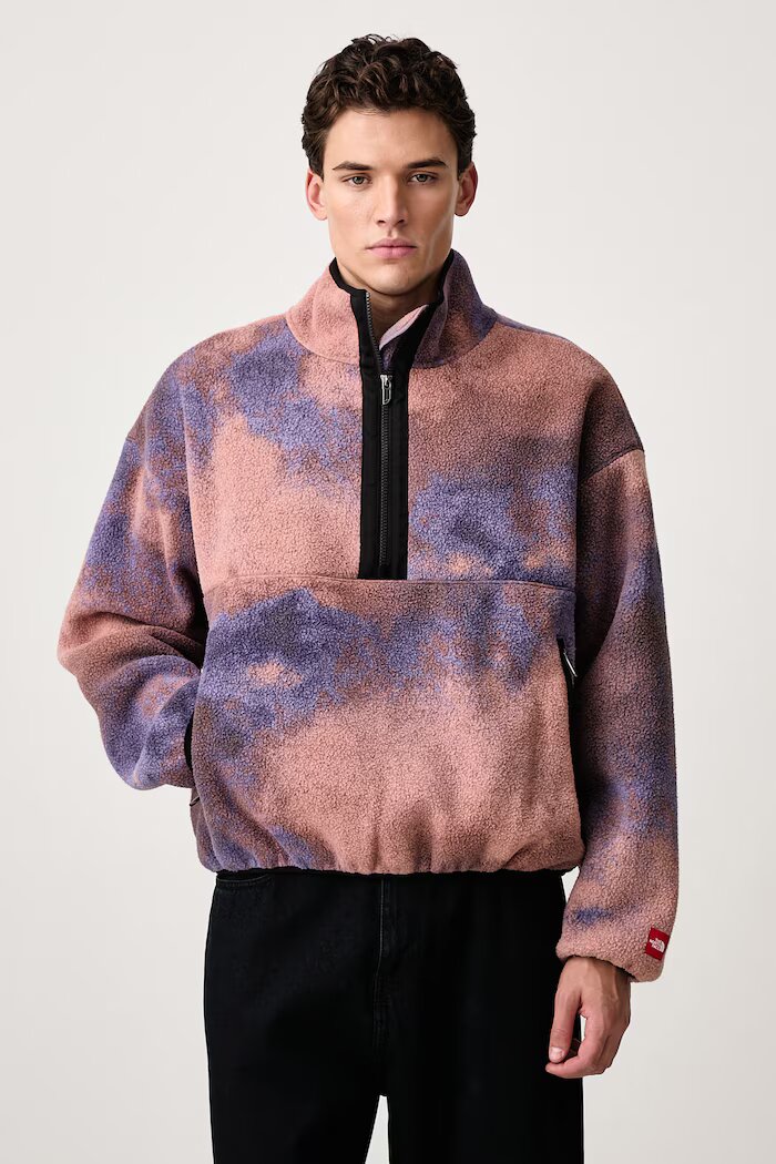 The North Face суичър мъжки от полар Redbox виолетов NF0A8KRBR241