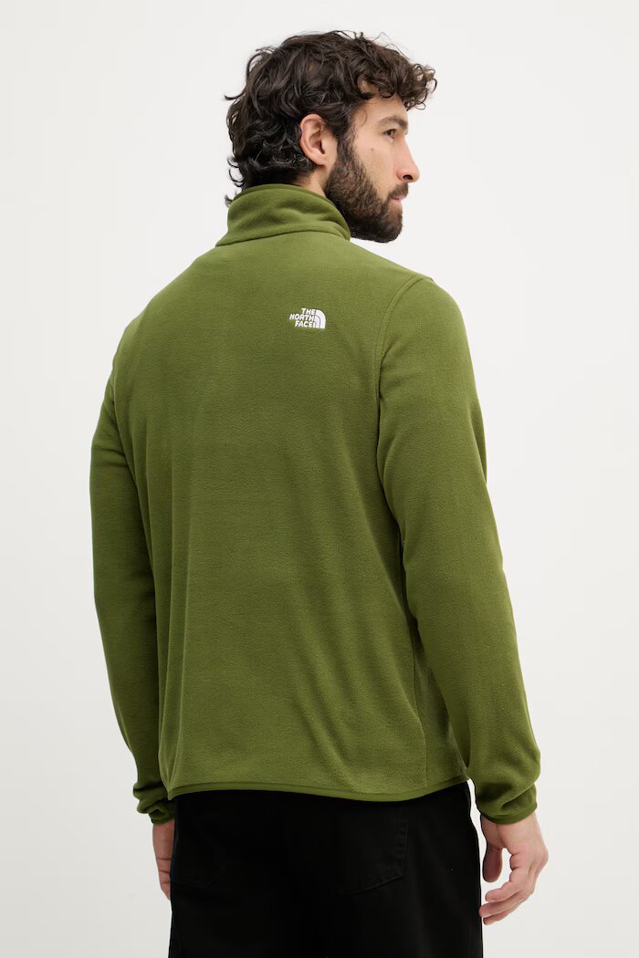The North Face суичър мъжки от полар зелен NF0A8D0QBRI1