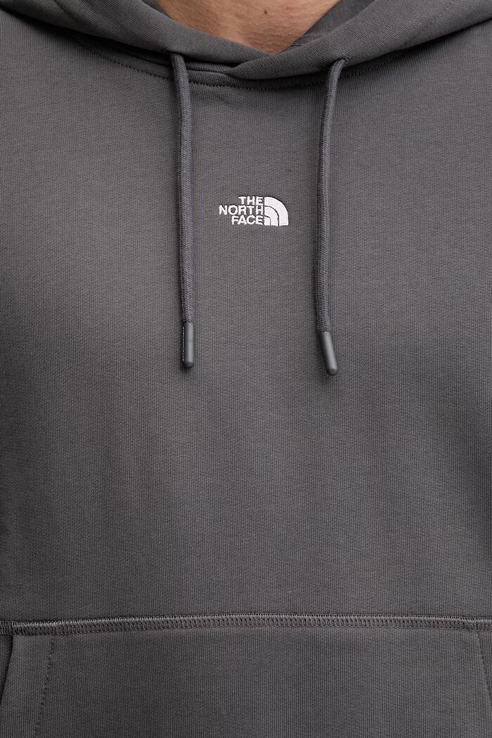 The North Face суичър с качулка мъжки от памук Essential Light сив NF0A8GQDRHI1