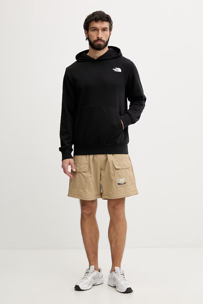 The North Face суичър с качулка мъжки памучен MONTE черен NF0A8GA8JK31